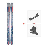 Ski K2 Mindbender 90C 2023 + Touring Ski Bindings + Climbing Skins  - All Mountain + Touring