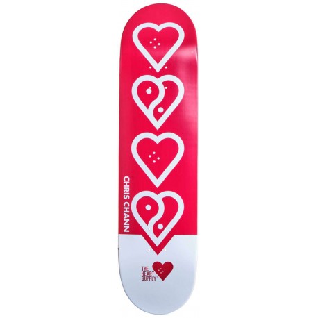 Skateboard Deck Only Heart Supply Chris Chann Pro 8\\" 2023 - Skateboards Nur Deck