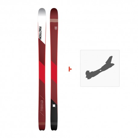 Ski Faction Prime 1.0 2019 + Ski Bindings - Ski All Mountain 86-90 mm with optional ski bindings