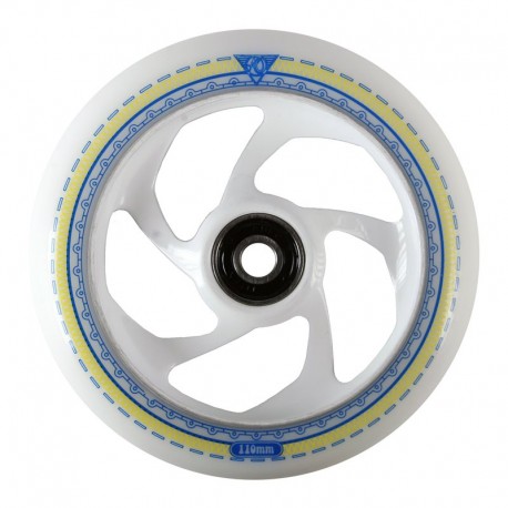 AO Scooter Wheel Mandala white 5 Hole ICl. Titen 110mm - Roues