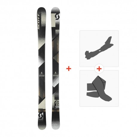 Ski Scott Punisher 105 2018 + Tourenbindung + Steigfelle - Pack Ski Freeride 101-105 mm