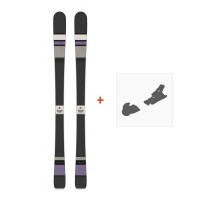 Ski Scott Black Majic 2015 + Fixation de ski - Ski All Mountain 75-79 mm avec fixations de ski à choix