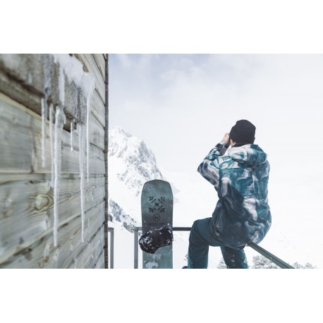 Snowboard Nidecker Escape 2024 + Fixations de snowboard - Pack Snowboard Homme