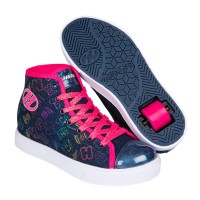 Shoes with wheels Heelys X Veloz Blue Denim/Hot Pink/Rainbow 2023 - Heelys Girls