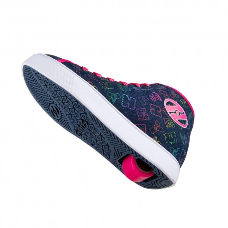 Shoes with wheels Heelys X Veloz Blue Denim/Hot Pink/Rainbow 2023 - Heelys Girls