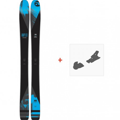 Ski Amplid Alter Ego 2017 + Ski Bindings  - Pack Ski Freeride 94-100 mm