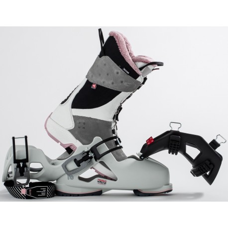 Skischuhe Dahu Ecorce 01 W110 White Pink 2023  - Skischuhe Frauen