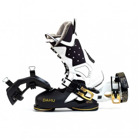Ski Boots Dahu Ecorce 01 X W110 Black White Gold 2023  - Ski boots women