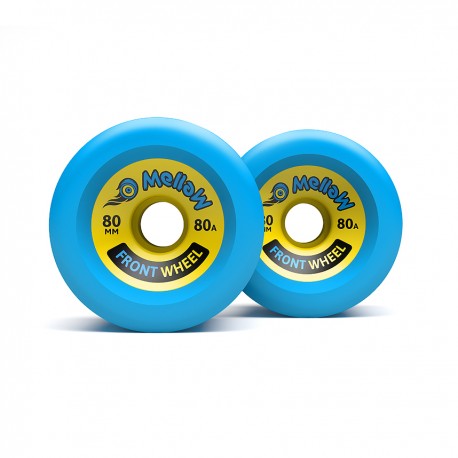 Mellow Front Roues (set of 2 Roues) Blue Yellow - Roues - Skateboard Électrique
