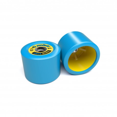 Mellow Drive Wheels (Set of 2 Roues) Blue Yellow - Wheels - Electric Skateboard