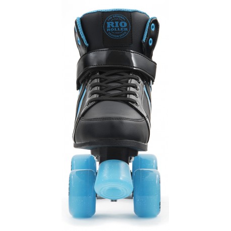 Quad skates RioRoller Kicks Style Black Blue 2019 - Rollerskates