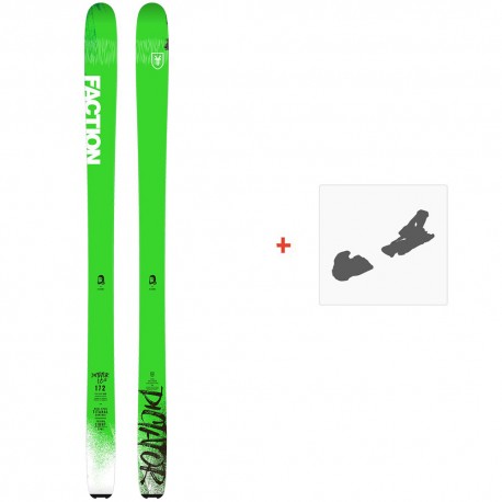 Ski Faction Dictator 1.0 x 2019 + Ski Bindings - Ski All Mountain 80-85 mm with optional ski bindings