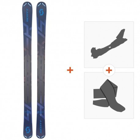 Ski Scott Scrapper 105 2019 + Fixations randonnée + Peau - Pack Ski Randonnée 101-105 mm