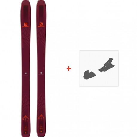 Ski Salomon N QST 106 2019 + Fixation de ski - Pack Ski Freeride 106-110 mm