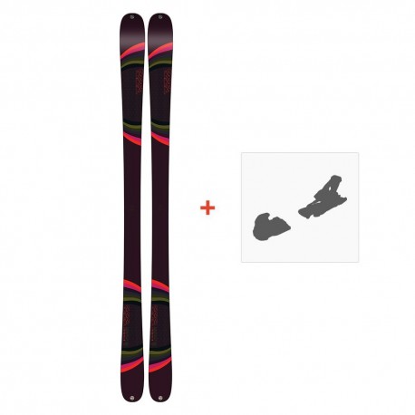 Ski K2 Missconduct 2019 + Fixation de ski - Pack Ski Freestyle