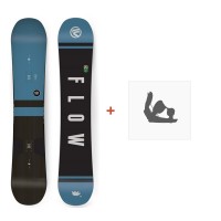 Snowboard Flow Verve 2018 + Snowboard Bindings - Pack Snowboard Junior