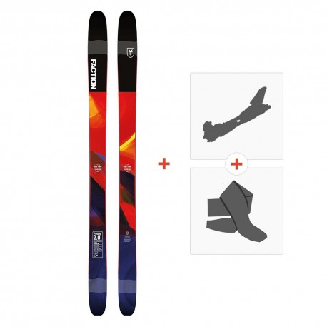 Ski Faction Prodigy 2.0 2019 + Fixations randonnée + Peau - Freestyle + Freeride + Rando