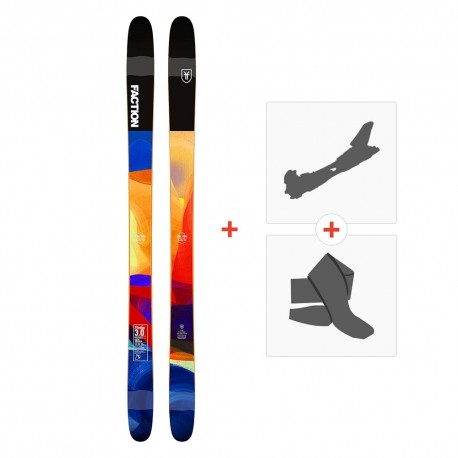 Ski Faction Prodigy 3.0 2019 + Fixations randonnée + Peau - Freestyle + Freeride + Rando