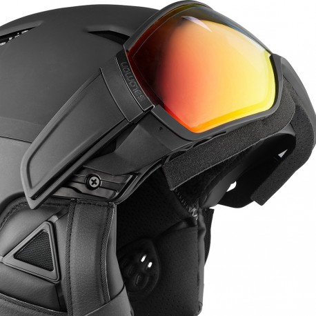 Salomon Ski helmet Driver CA Photo Black 2021 - Ski helmet with visor