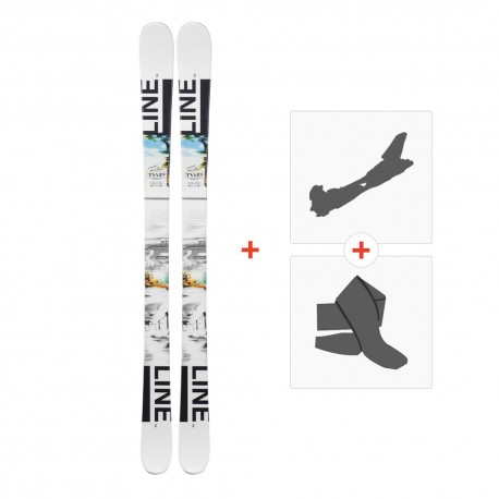 Ski Line Tom Wallisch Shorty 2019 + Fixations de ski randonnée - Freestyle + Piste + Rando