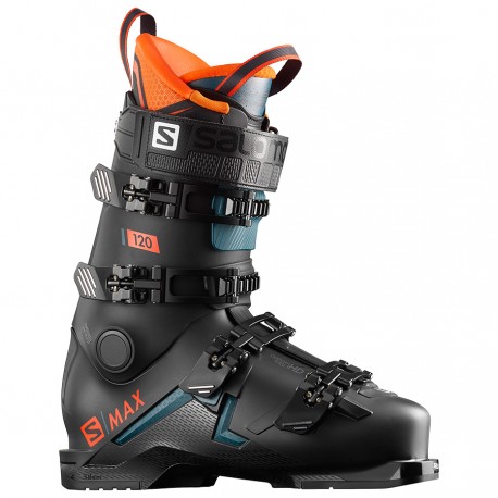 Salomon S/MAX 120 Black/Orange 2020 - Chaussures ski homme