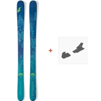 Ski Nordica Santa Ana 93 2019 + Fixations de ski - Ski All Mountain 91-94 mm avec fixations de ski à choix