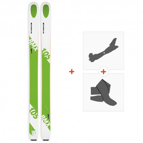 Ski Kastle BMX105 HP 2019 + Fixations de ski randonnée + Peaux - Freeride + Rando