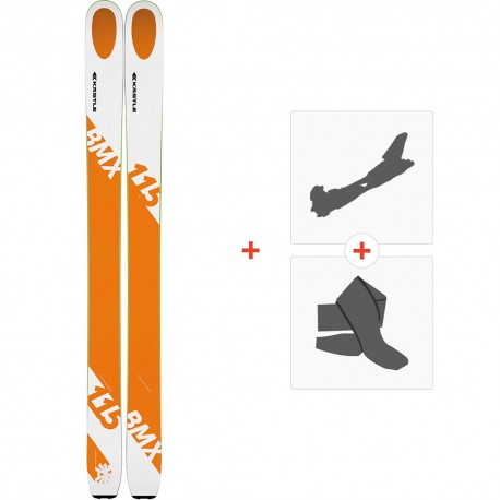 Ski Kastle BMX115 2019 + Fixations de ski randonnée + Peaux - Freeride + Rando