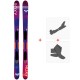 Ski Roxy Shima All Mountain Flat 2019 + Fixations de ski randonnée + Peaux - Pack Ski Randonnée 86-90 mm