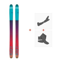 Ski Roxy Shima 90 2017 + Fixations de ski randonnée + Peaux - Pack Ski Randonnée 86-90 mm