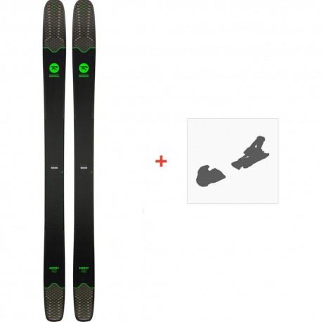 Ski Rossignol Super 7  HD 2019 + Fixations de ski - Pack Ski Freeride 116-120 mm