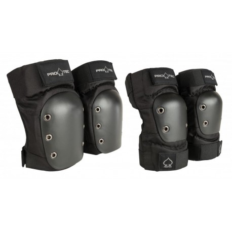 Pro-Tec Pads Street Knee Elbow Black 2020 - Protektoren Set
