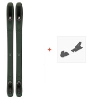Ski Salomon N Qst Stella 106 2019 + Fixations de ski - Pack Ski Freeride 106-110 mm