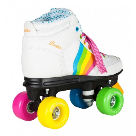 Roller quad Rookieskates Forever Rainbow White 2020 - Roller Quad
