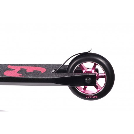Chilli Scooter Complete Pro 3000 Black/Pink 2022 - Trottinette Freestyle Complète