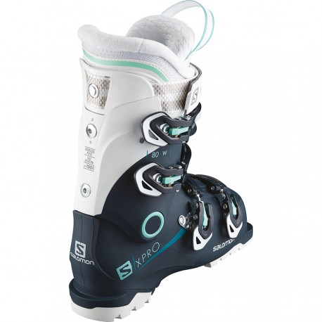 Salomon X Pro 80 W Petrol Bl/Wh/Ablue 2019 - Chaussures ski femme