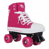 Quad skates Rookieskates Canvas High Pink 2019 - Rollerskates