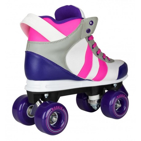 Quad skates Rookieskates Deluxe Pink/Grey/Purple 2020 - Rollerskates