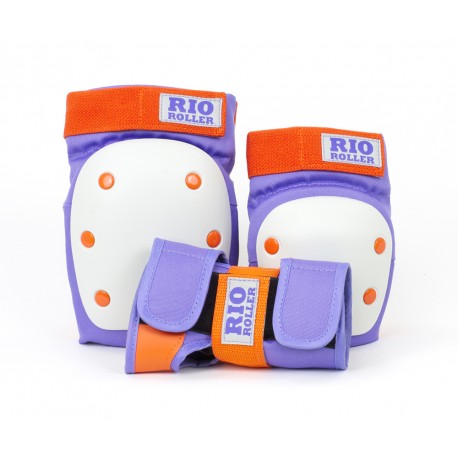 Rio Roller Triple Pad Set Purple/Orange 2020 - Protektoren Set