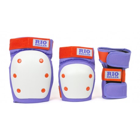 Rio Roller Triple Pad Set Purple/Orange 2020 - Protection Set