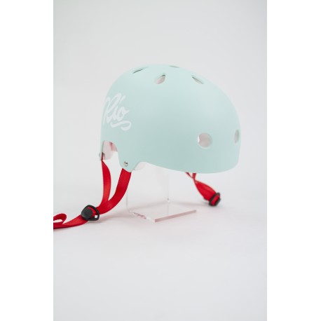 Skateboard helmet RioRoller Script Teal 2023 - Skateboard Helmet
