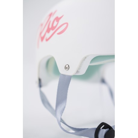 Skateboard helmet RioRoller Script  White 2023 - Skateboard Helmet