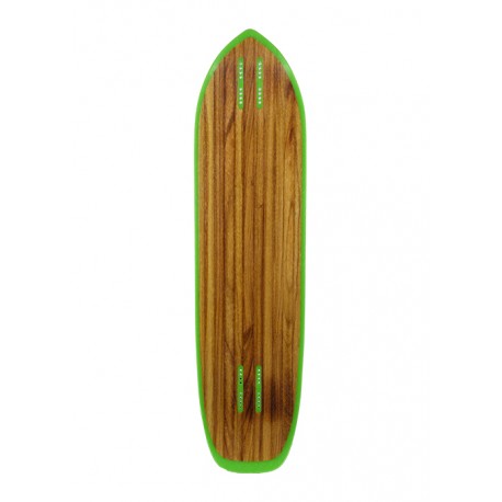 Moonshine Outlaw Black/Green 38.25\\" 2019 - Deck Only - Longboard deck only (customize)