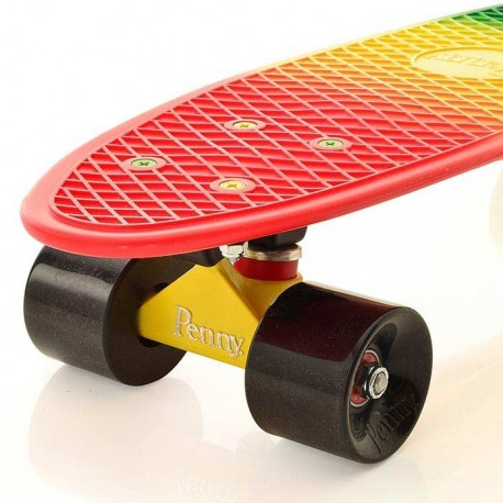 Penny Skateboard Fades 22\\" Rasta Black - Cruiserboards im Plastik Complete