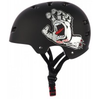 Skateboard-Helm Bullet X Santa Cruz Matt Black 2021 - Skateboard Helme