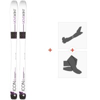 Ski Movement Icon 95 W 2020 + Fixations de ski randonnée + Peaux - Freeride + Rando