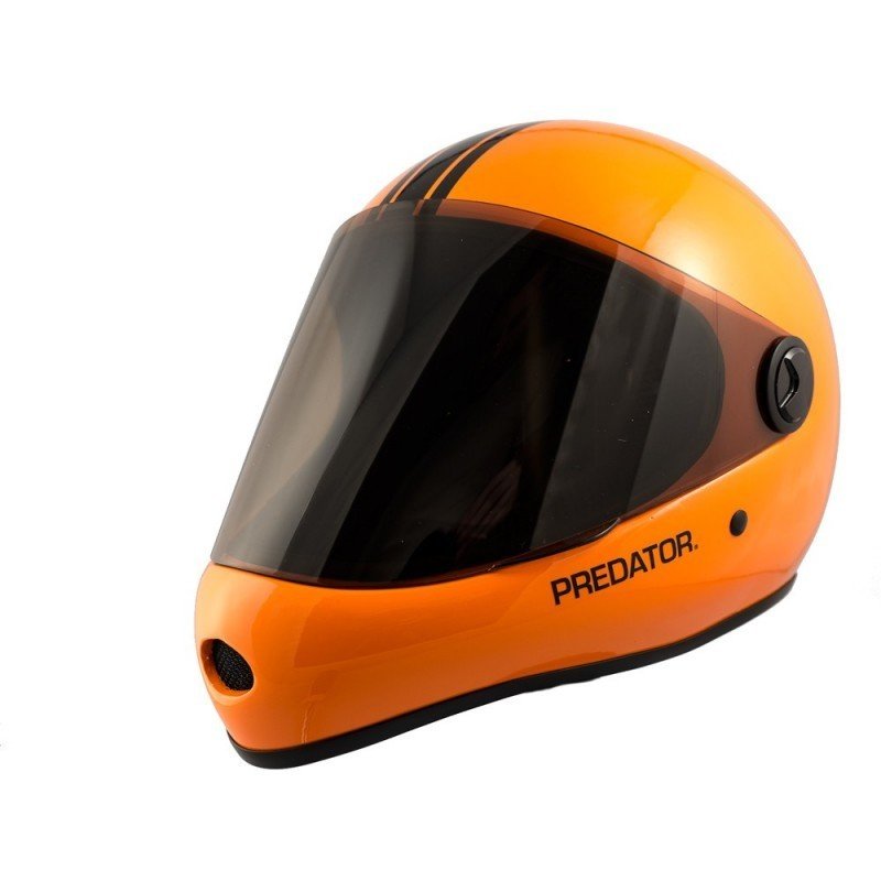 orange predator helmet