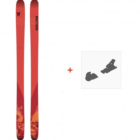 Ski Faction Chapter 1.0 2020 + Fixations de ski - Ski All Mountain 86-90 mm avec fixations de ski à choix