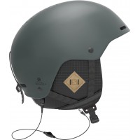 Ski Helmet Salomon Ski helmet Brigade+ Audio Green 2021 - Skihelm