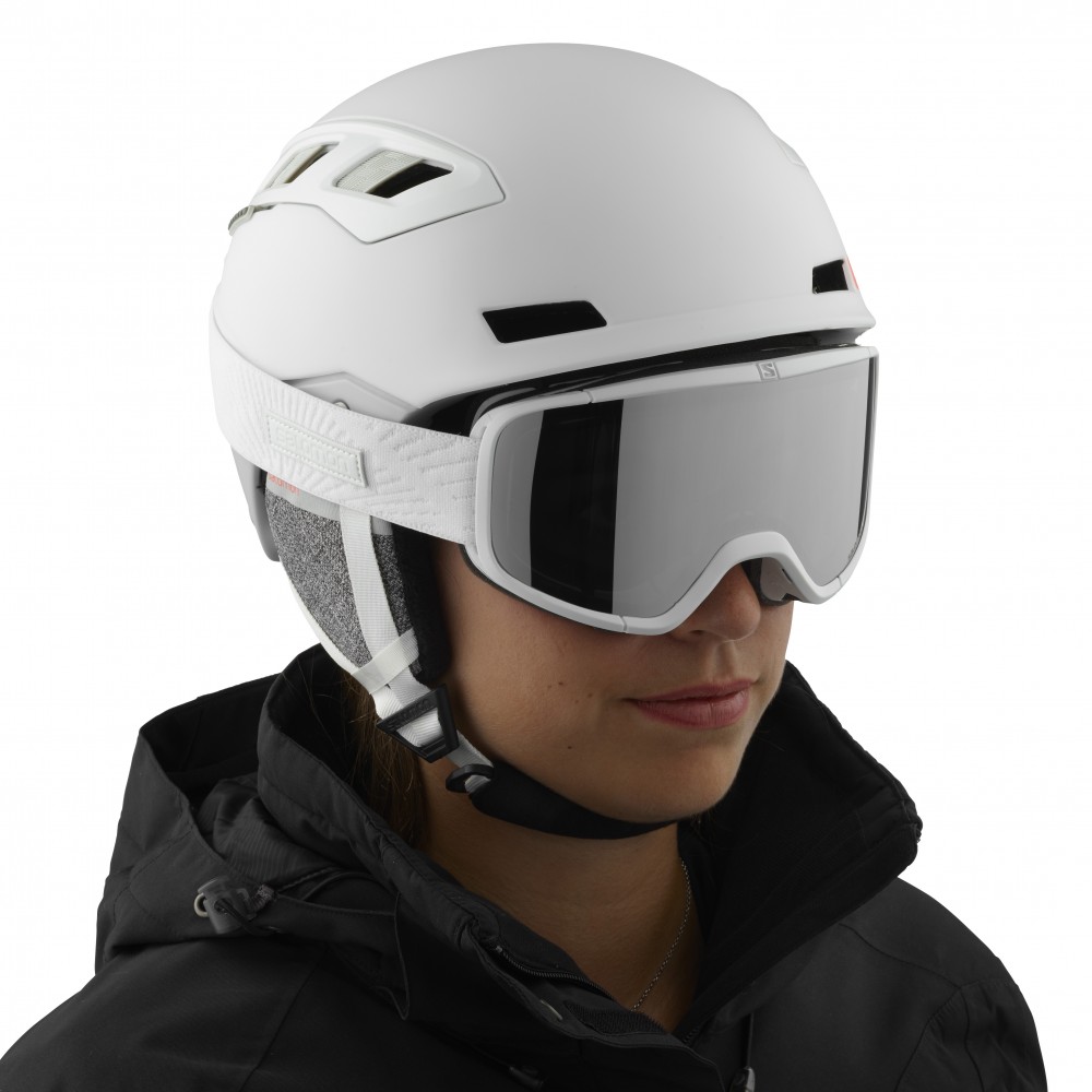 Monk Diplomat nature Park Salomon Ski helmet QST Charge W Mips White Pop 2021 -...